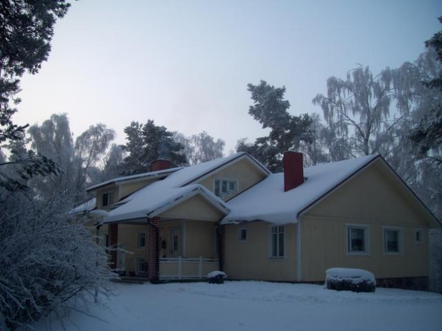 Our house in winter time